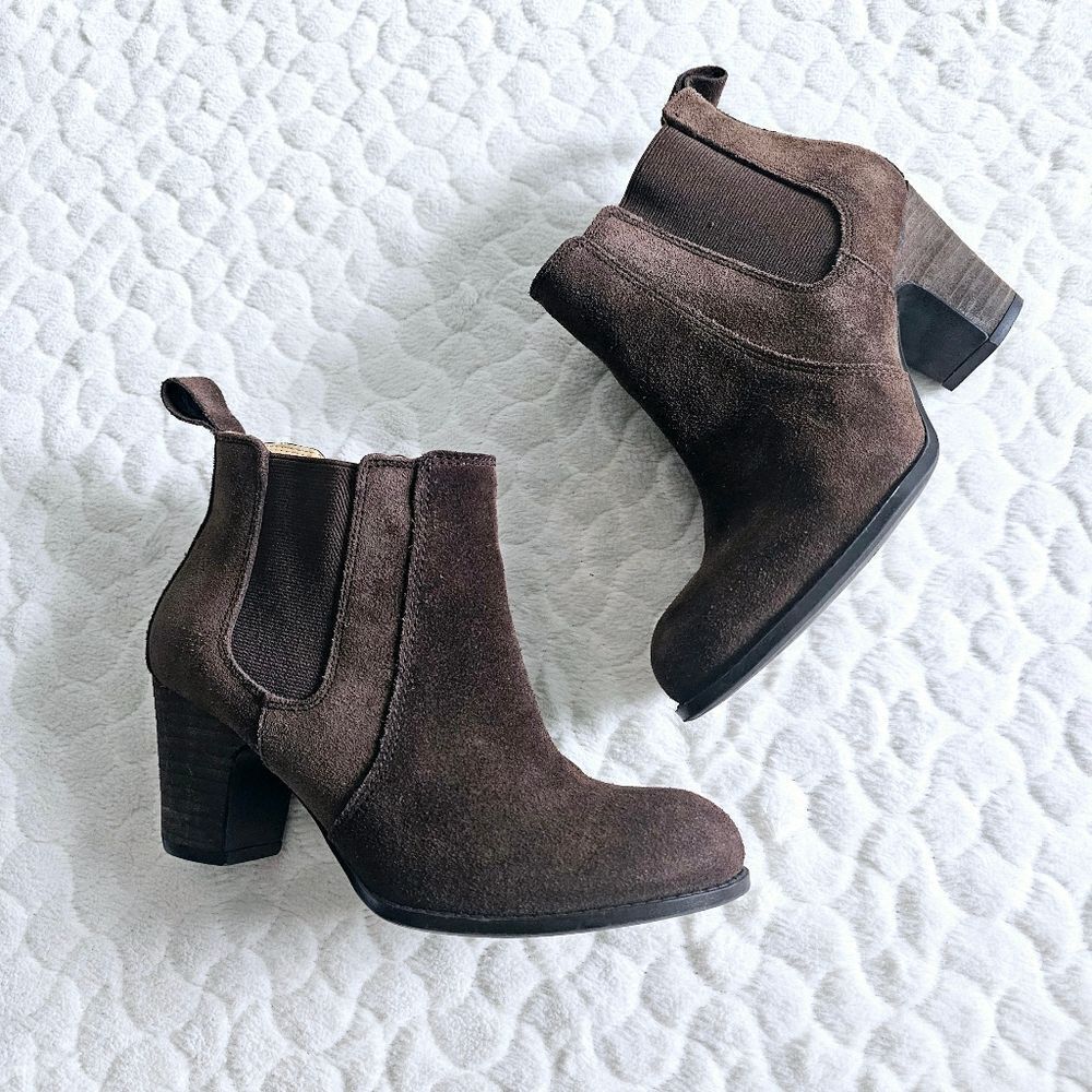 Nine West Vintage America Collection boots leather booties suede 8